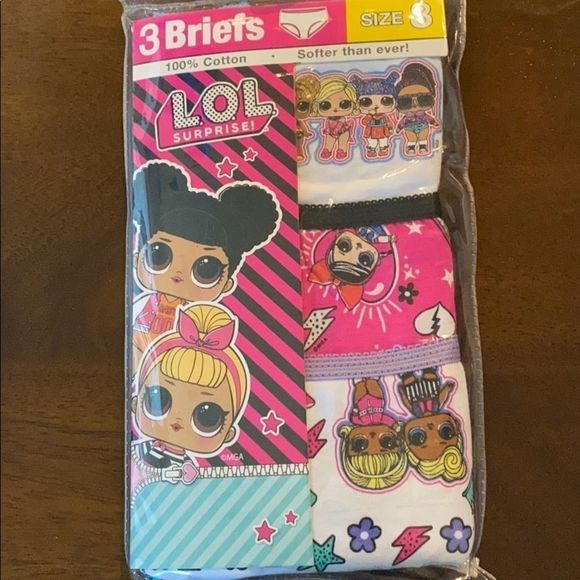 NWT Disney’s Frozen II & LOL Surprise Panties - Sz 8 - 6 pairs - Picture 9 of 9
